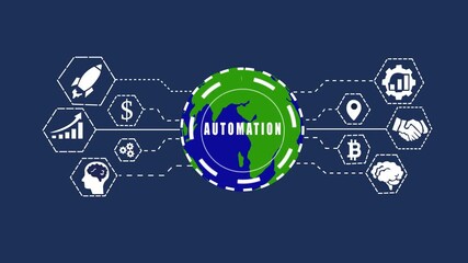 Internet, business, Technology and network concept. Automation Software concept as an innovation , Internet and network concept. Automation Software Technology. - Powered by Adobe