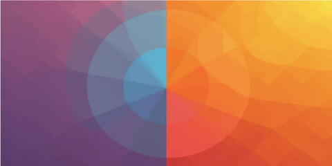 Abstract artistic background vector illustration with a bright rainbow of colorful shapes