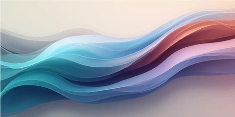 Abstract flowing blue waves form a vibrant vector illustration, perfect for a modern backdrop or web design