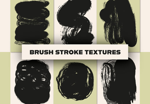 Brush Stroke Textures Set