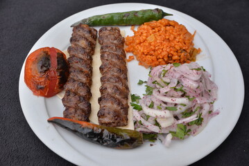 Adana kebap on the plate