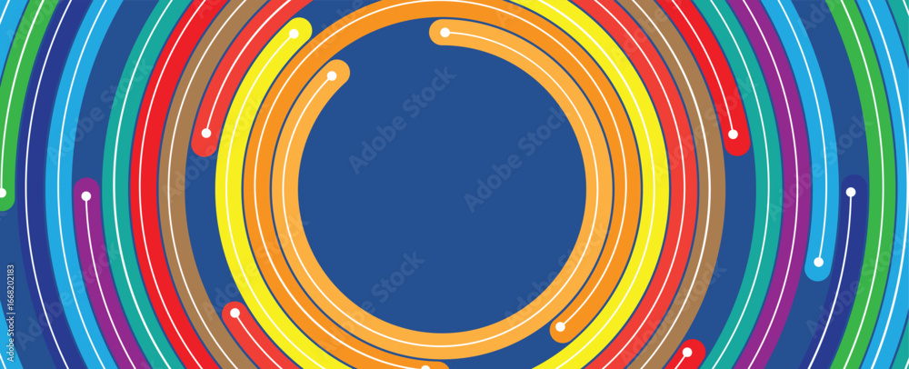 Wall mural abstract modern circuit technology and science concept background