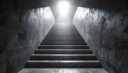 Fototapeta premium Endless Staircase Into Eternal Darkness