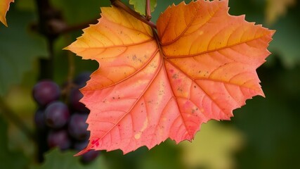 Obraz premium red maple leaf