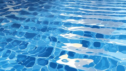 Obraz premium Abstract Blue Water Texture: Ripples and Reflections