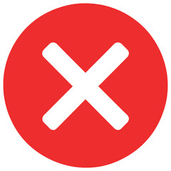 Fototapeta premium Red warning symbol vector | danger, alert, caution, error, attention, safety icon