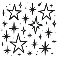 Obraz premium Celestial constellation vector - magical night sky pattern for holiday designs
