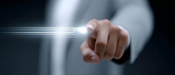 Ai mentor demonstrating holographic technology in education future learning environment engaging human interaction