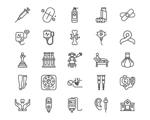 Medicine I Line Vector Icons