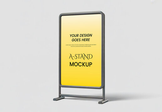 Modern Sign Mockup for Advertising and Events