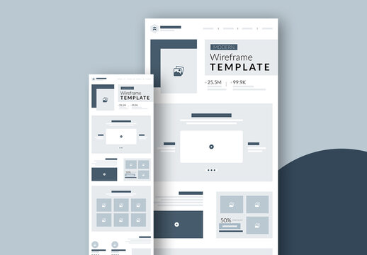 Creative Wireframe Template Layout