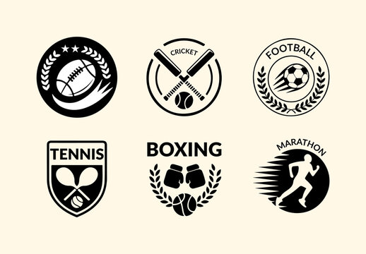 Sports Badge Design Layout