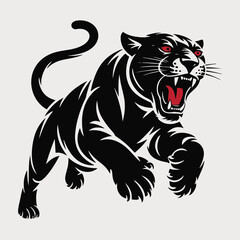 black panther vector illustration