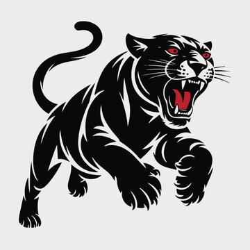 black panther vector illustration