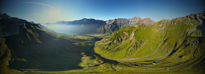 drone images grisons montagne Wiechlen
