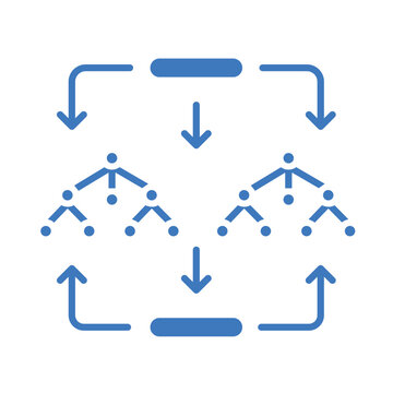 random forest color flat icon for digital and print projects.