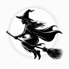 witch on a broom