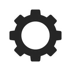 Cogwheel gear mechanism vector illustration industry machine part engineering symbol mechanical element