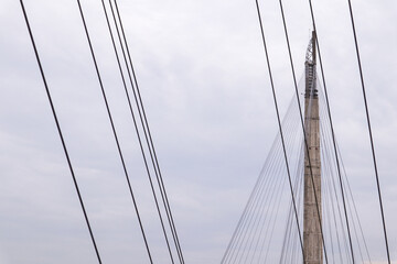 Obraz premium The scenery and architecture of the Gentala Arasy bridge in the afternoon