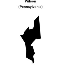 Wilson (Pennsylvania) blank outline map