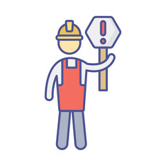 Architect Vector Icon which can easily modify or edit