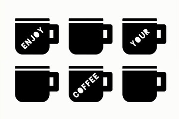 Enjoy your coffee for national coffee day design element