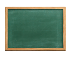 a green chalkboard with a wooden frame, jpeg, png, transparent