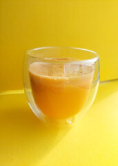 Smoothie in a Double-Walled Glass