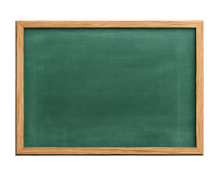 a green chalkboard with a wooden frame, jpeg, png, transparent