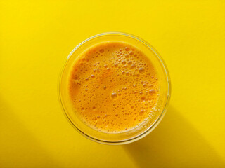 Smoothie in a Double-Walled Glass