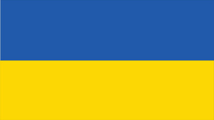 High quality vector design of the Ukraine flag, featuring blue and yellow horizontal stripes. Perfect for digital and print use in projects supporting Ukraine or showcasing national pride.