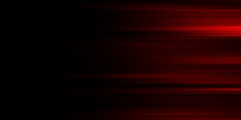 Abstract dark red speed light tail on black background
