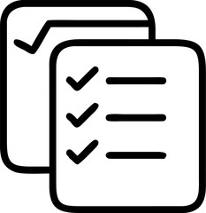 task management vector icon on white or transparent background. Business analytics or Management icons items Stroke icon collections. Editable Stroke icon collection