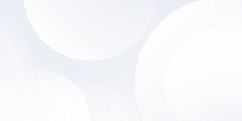 Vector white background with white circle lines. Digital future technology abstract modern