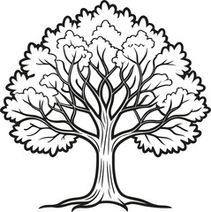 Obraz premium Tree Line Art