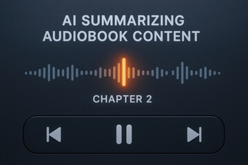 AI summarizing audiobook content for social impact enhances listening experience with smart technology and efficient audio control interface