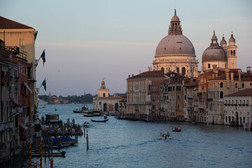 Sunset at the great chanel in Venice