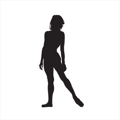 a woman is practicing ballet