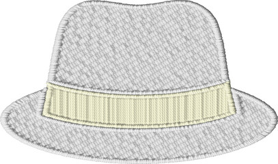 Colorful Classic Hat Embroidery Design