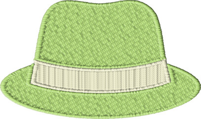 Colorful Classic Hat Embroidery Design