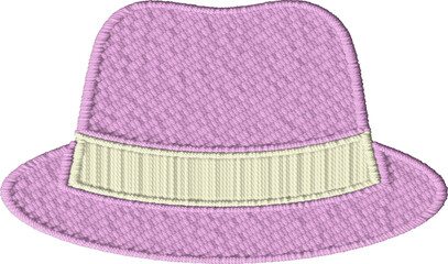 Colorful Classic Hat Embroidery Design