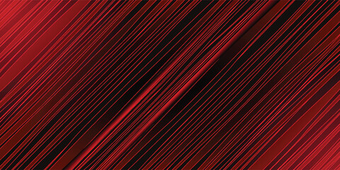 Abstract red neon arrow light glow background. Futuristic cyber laser line motion banner for casino. Dynamic techno perspective beam 3d graphic design. Cool party power and energy boost led tunnel