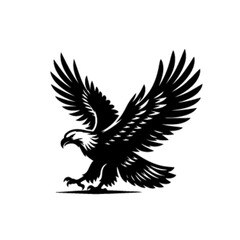 Obraz premium Powerful Soaring Eagle Vector Illustration