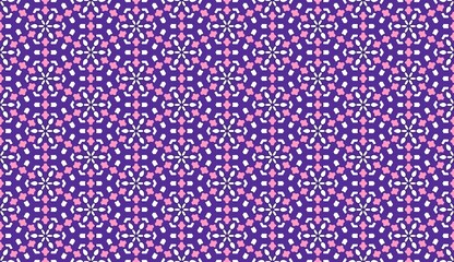 Violet Pop Chic & Playful geometric seamless pattern