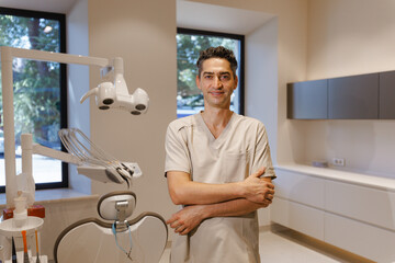 A Modern Dental Professional Working in a Clean and Comfortable Clinic Environment