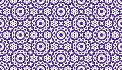 Violet Pop Chic & Playful geometric seamless pattern