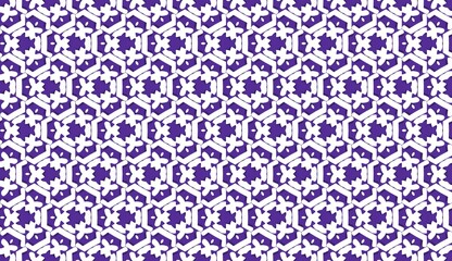Violet Pop Chic & Playful geometric seamless pattern