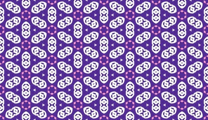 Violet Pop Chic & Playful geometric seamless pattern