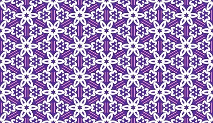 Fototapeta premium Violet Pop Chic & Playful geometric seamless pattern