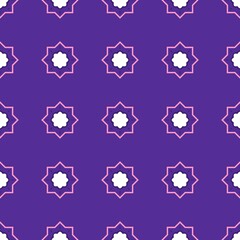 Violet Pop Chic & Playful geometric seamless pattern